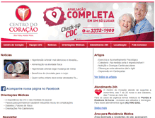 Tablet Screenshot of centrodocoracao.com.br